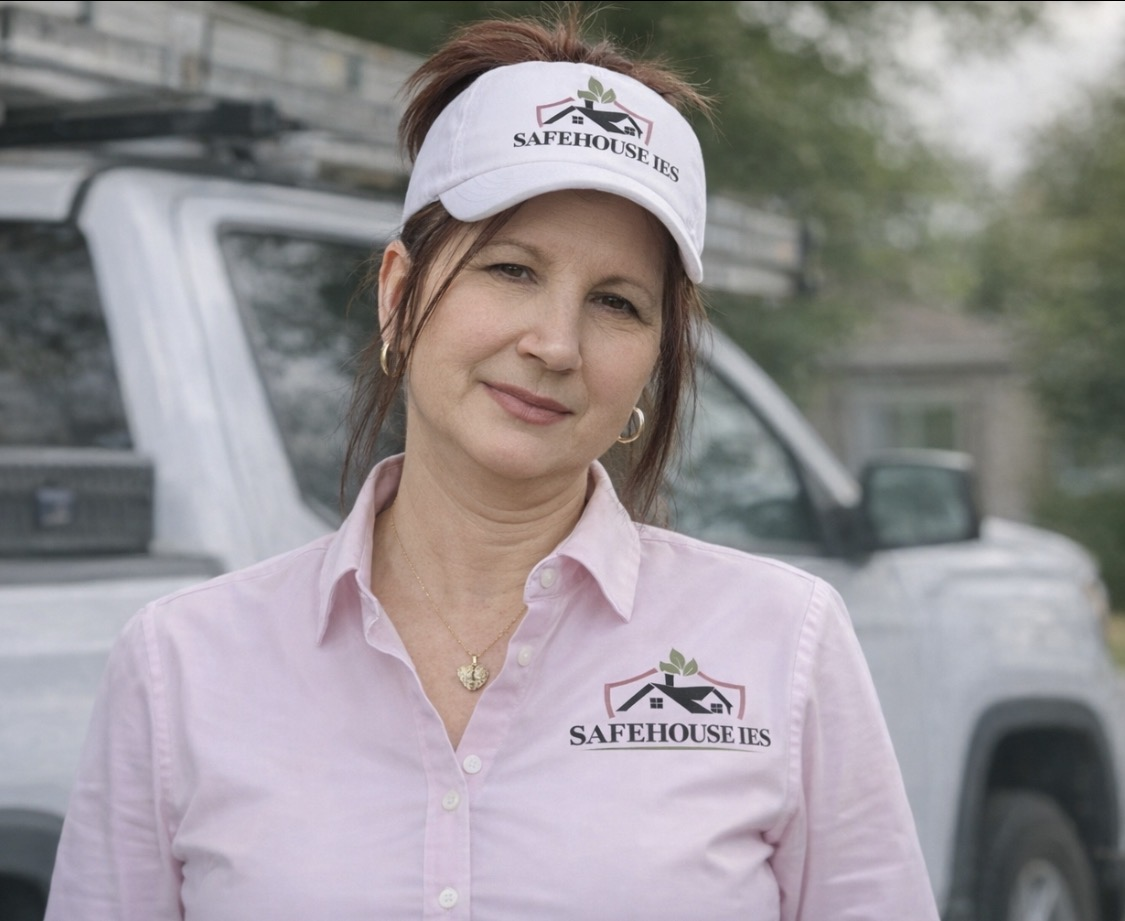 Nancy Sharber, Founder of SafeHouse IES, in branded uniform